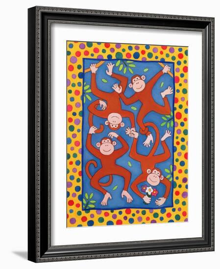 Cheeky Monkeys-Cathy Baxter-Framed Giclee Print