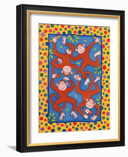 Cheeky Monkeys-Cathy Baxter-Framed Giclee Print