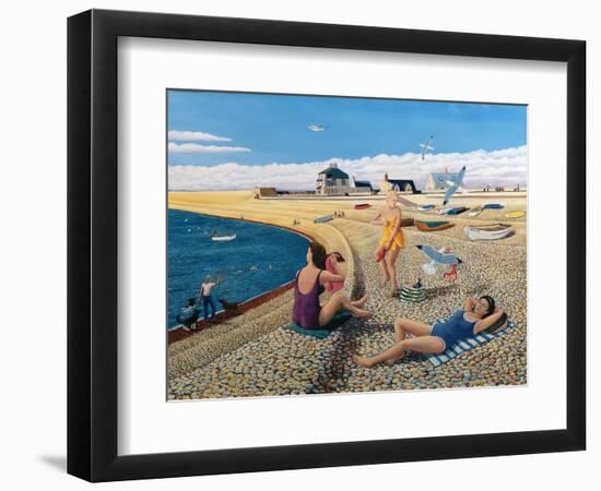 Cheeky Sea Gulls, 2005-Liz Wright-Framed Giclee Print