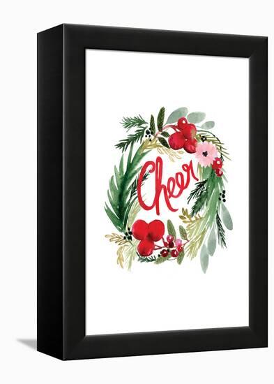 Cheer Wreath-Sara Berrenson-Framed Stretched Canvas