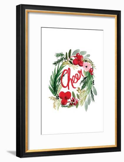 Cheer Wreath-Sara Berrenson-Framed Art Print