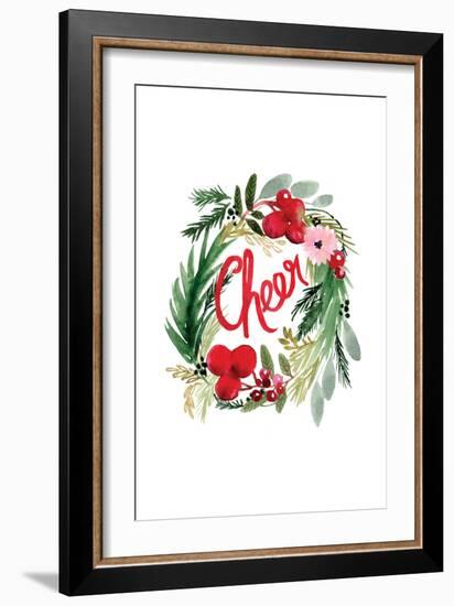 Cheer Wreath-Sara Berrenson-Framed Art Print