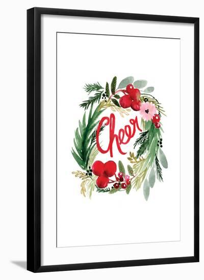 Cheer Wreath-Sara Berrenson-Framed Art Print
