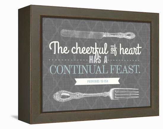 Cheerful of Heart-null-Framed Premier Image Canvas