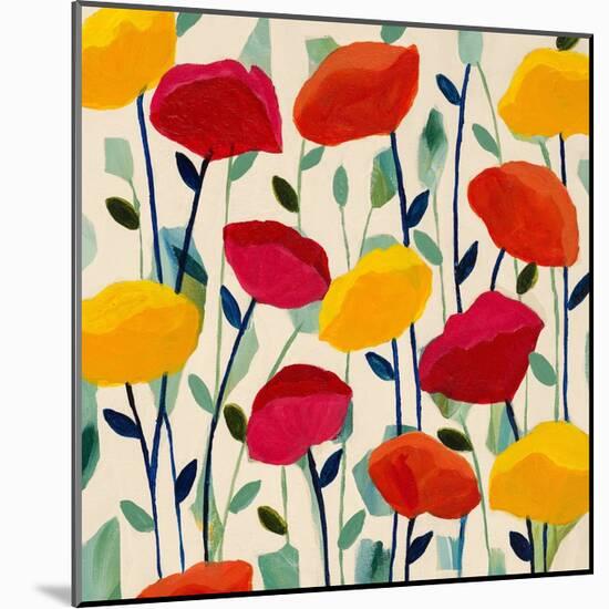 Cheerful Poppies-Carrie Schmitt-Mounted Art Print