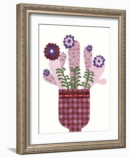 Cheerful Succulent III-Regina Moore-Framed Art Print