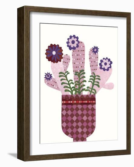 Cheerful Succulent III-Regina Moore-Framed Art Print