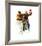 Cheering the Champs-Norman Rockwell-Framed Art Print