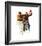 Cheering the Champs-Norman Rockwell-Framed Art Print