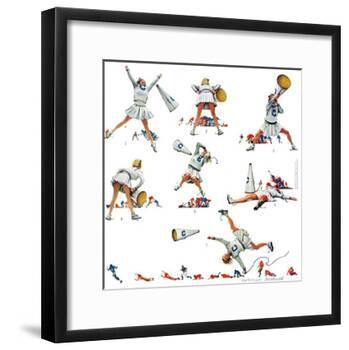 "Cheerleader", November 25,1961-Norman Rockwell-Framed Giclee Print