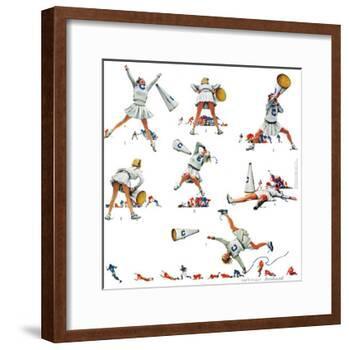 "Cheerleader", November 25,1961-Norman Rockwell-Framed Giclee Print