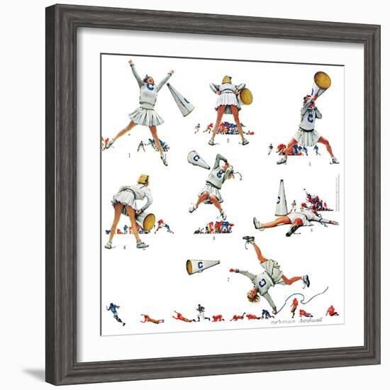 "Cheerleader", November 25,1961-Norman Rockwell-Framed Premium Giclee Print