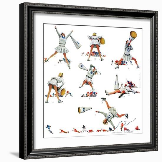 "Cheerleader", November 25,1961-Norman Rockwell-Framed Premium Giclee Print