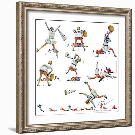 "Cheerleader", November 25,1961-Norman Rockwell-Framed Giclee Print