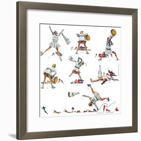 "Cheerleader", November 25,1961-Norman Rockwell-Framed Giclee Print