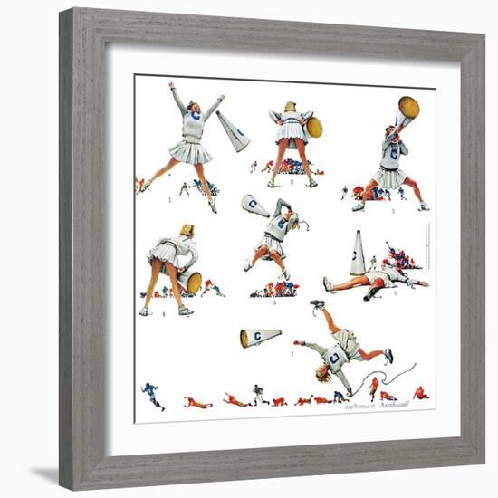 "Cheerleader", November 25,1961-Norman Rockwell-Framed Giclee Print