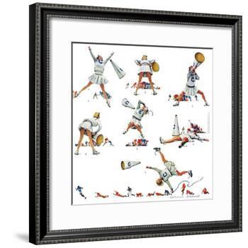 "Cheerleader", November 25,1961-Norman Rockwell-Framed Giclee Print