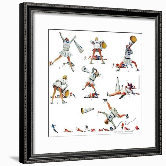 "Cheerleader", November 25,1961-Norman Rockwell-Framed Giclee Print