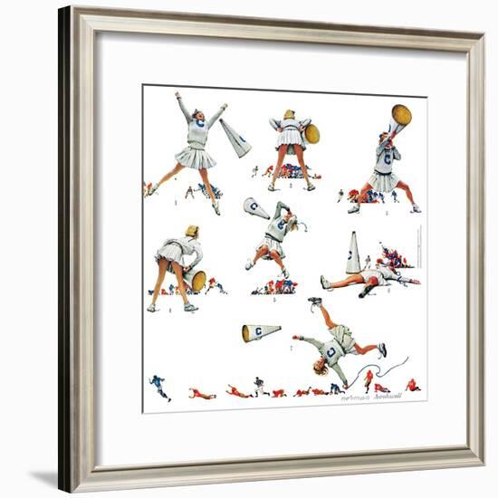 "Cheerleader", November 25,1961-Norman Rockwell-Framed Giclee Print