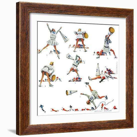 "Cheerleader", November 25,1961-Norman Rockwell-Framed Giclee Print