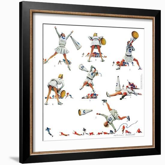 "Cheerleader", November 25,1961-Norman Rockwell-Framed Giclee Print