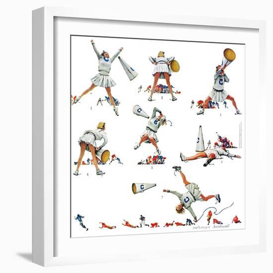 "Cheerleader", November 25,1961-Norman Rockwell-Framed Giclee Print