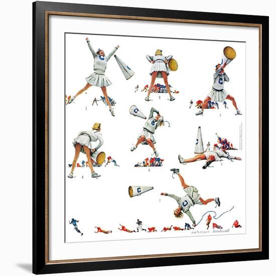 "Cheerleader", November 25,1961-Norman Rockwell-Framed Premium Giclee Print