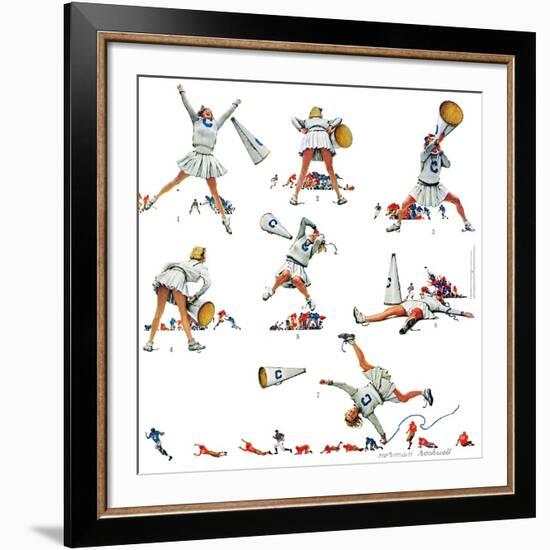 "Cheerleader", November 25,1961-Norman Rockwell-Framed Premium Giclee Print