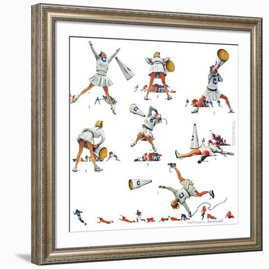 "Cheerleader", November 25,1961-Norman Rockwell-Framed Premium Giclee Print