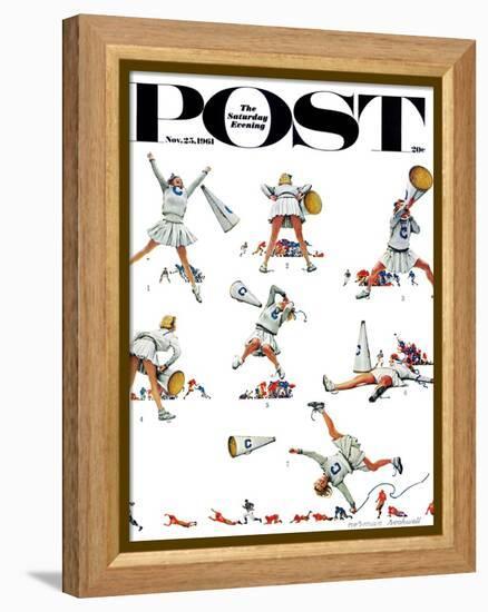 "Cheerleader" Saturday Evening Post Cover, November 25,1961-Norman Rockwell-Framed Premier Image Canvas