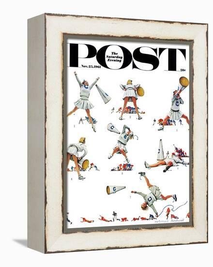 "Cheerleader" Saturday Evening Post Cover, November 25,1961-Norman Rockwell-Framed Premier Image Canvas