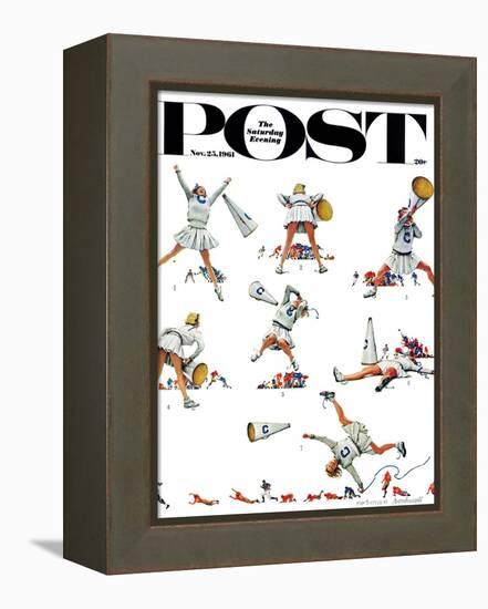 "Cheerleader" Saturday Evening Post Cover, November 25,1961-Norman Rockwell-Framed Premier Image Canvas