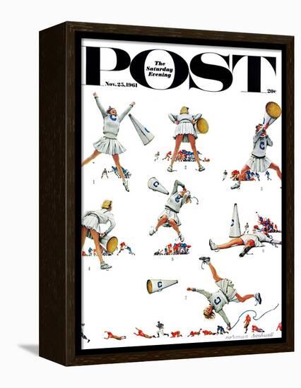 "Cheerleader" Saturday Evening Post Cover, November 25,1961-Norman Rockwell-Framed Premier Image Canvas