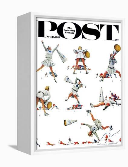 "Cheerleader" Saturday Evening Post Cover, November 25,1961-Norman Rockwell-Framed Premier Image Canvas