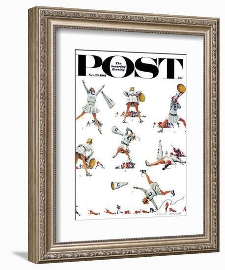 "Cheerleader" Saturday Evening Post Cover, November 25,1961-Norman Rockwell-Framed Giclee Print