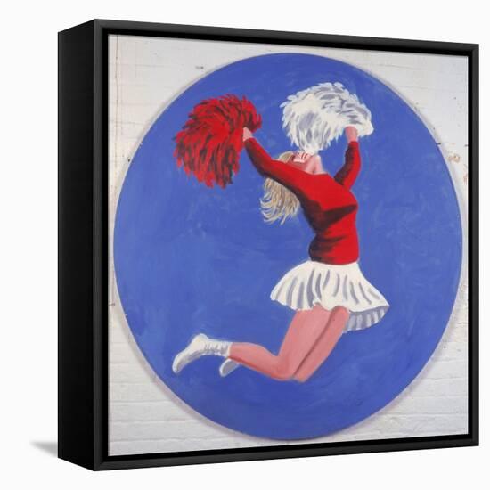 Cheerleader Tondo, 2001-Joe Heaps Nelson-Framed Premier Image Canvas