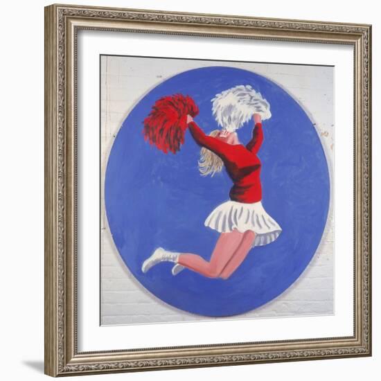 Cheerleader Tondo, 2001-Joe Heaps Nelson-Framed Giclee Print