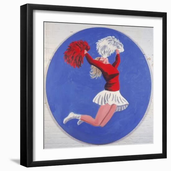 Cheerleader Tondo, 2001-Joe Heaps Nelson-Framed Giclee Print