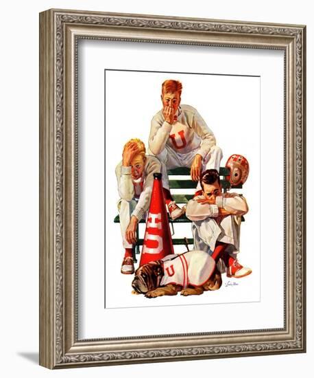 "Cheerleaders after Lost Game,"November 18, 1939-Lonie Bee-Framed Giclee Print