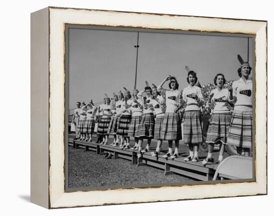 Cheerleaders at Florida State University-null-Framed Premier Image Canvas