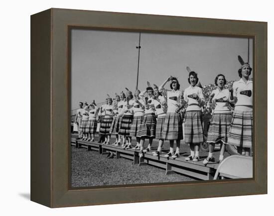 Cheerleaders at Florida State University-null-Framed Premier Image Canvas