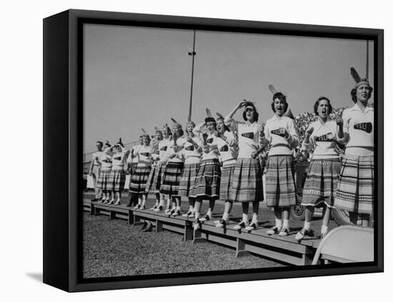 Cheerleaders at Florida State University-null-Framed Premier Image Canvas