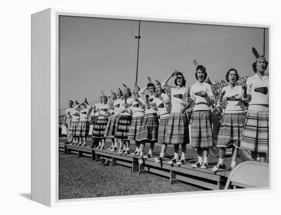 Cheerleaders at Florida State University-null-Framed Premier Image Canvas