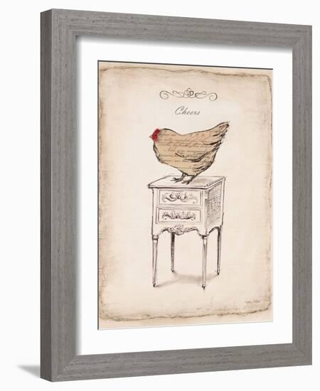 Cheers Chick-Emily Adams-Framed Art Print