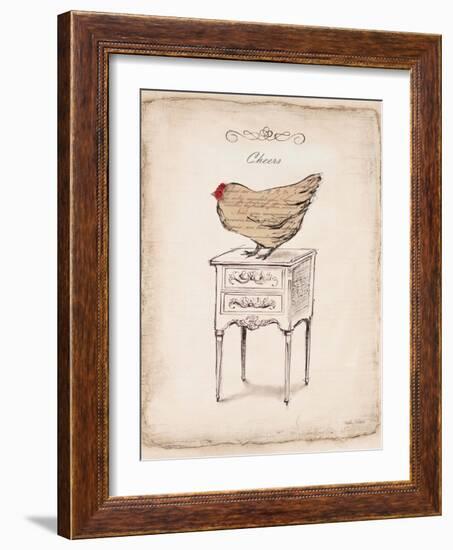 Cheers Chick-Emily Adams-Framed Art Print