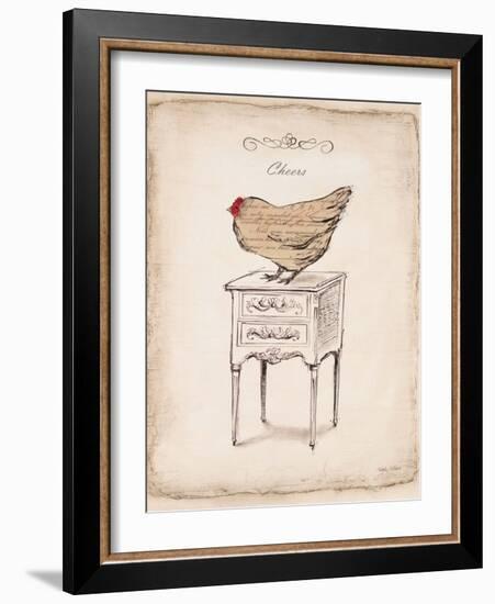 Cheers Chick-Emily Adams-Framed Art Print