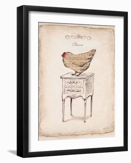 Cheers Chick-Emily Adams-Framed Art Print