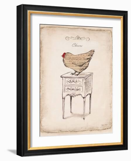 Cheers Chick-Emily Adams-Framed Art Print