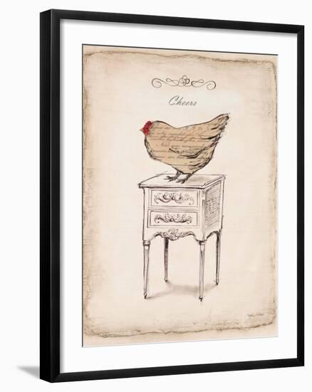 Cheers Chick-Emily Adams-Framed Art Print