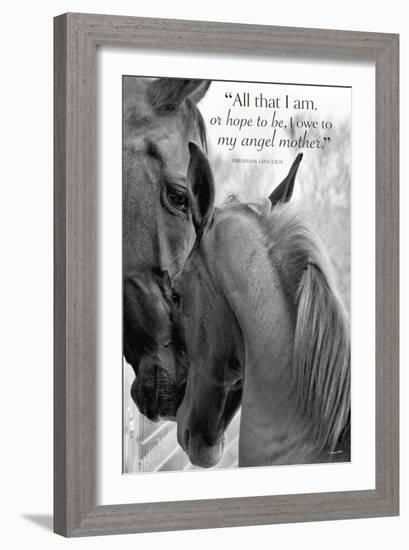 Cheers n’ Foal (All that I am...)-Barry Hart-Framed Art Print